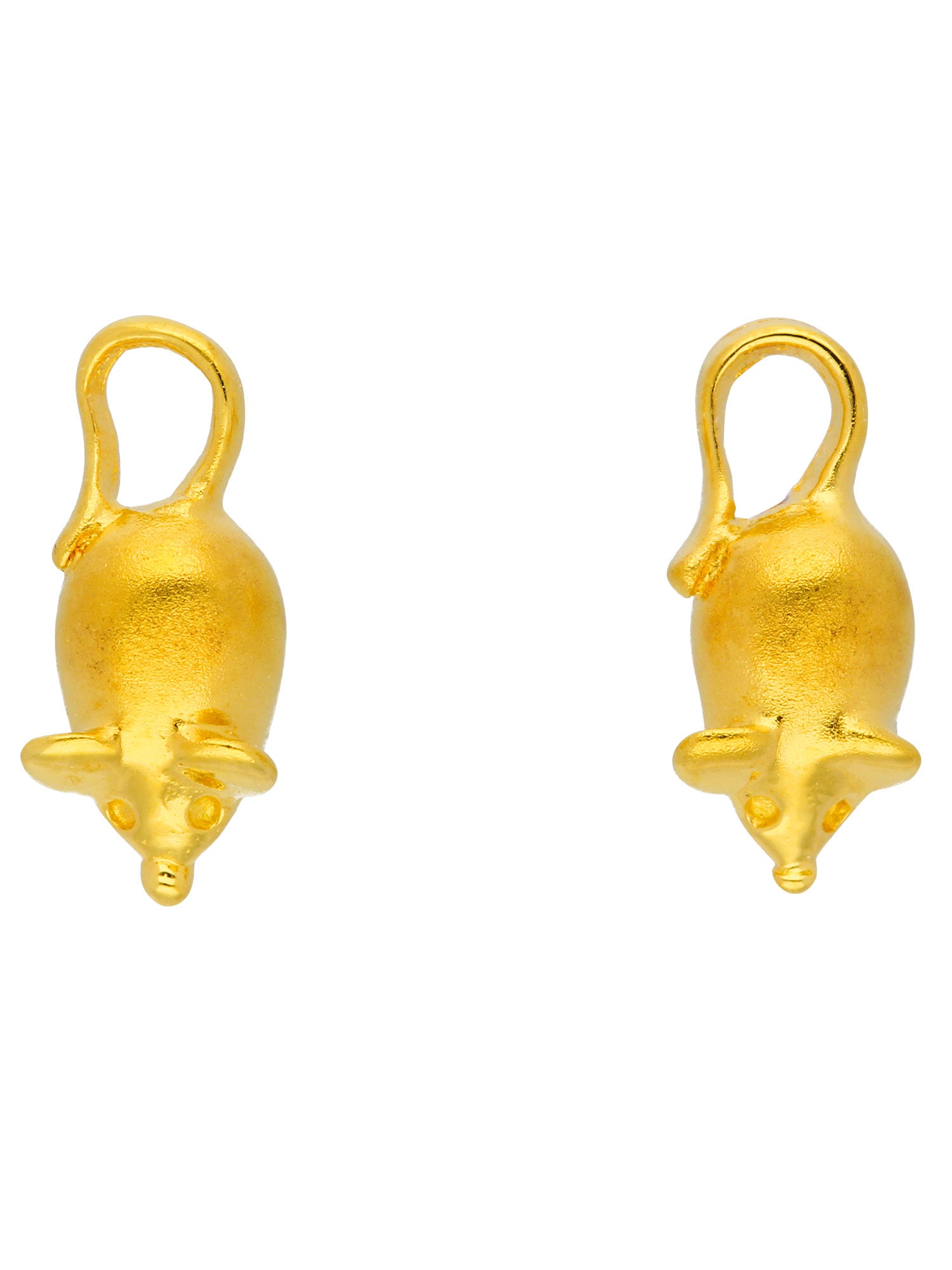 Adelia´s 585 Gold Ohrringe   Ohrstecker Maus