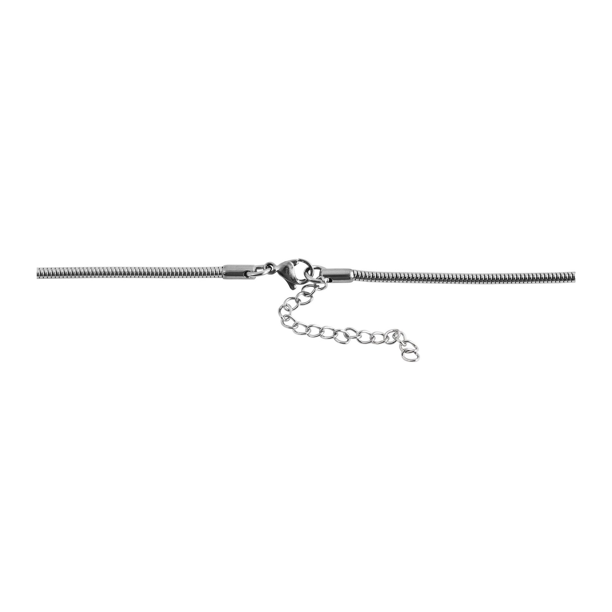Damen Halskette – Schlangenkette aus Edelstahl 43 cm