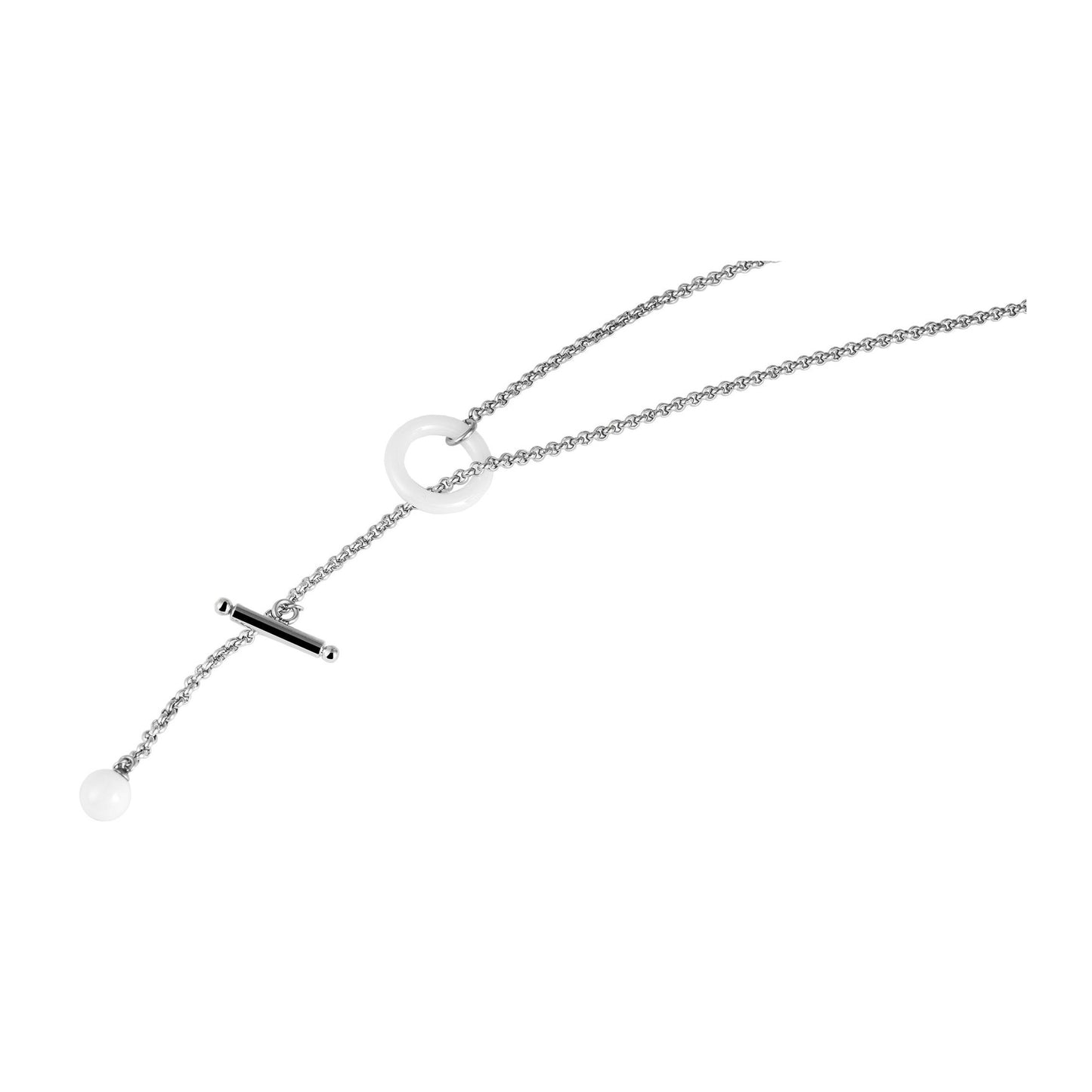 Damen Halskette – Erbskette aus Edelstahl 43 cm