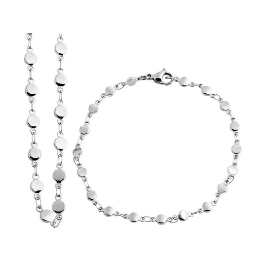 Damen Halskette aus Edelstahl 50 cm
