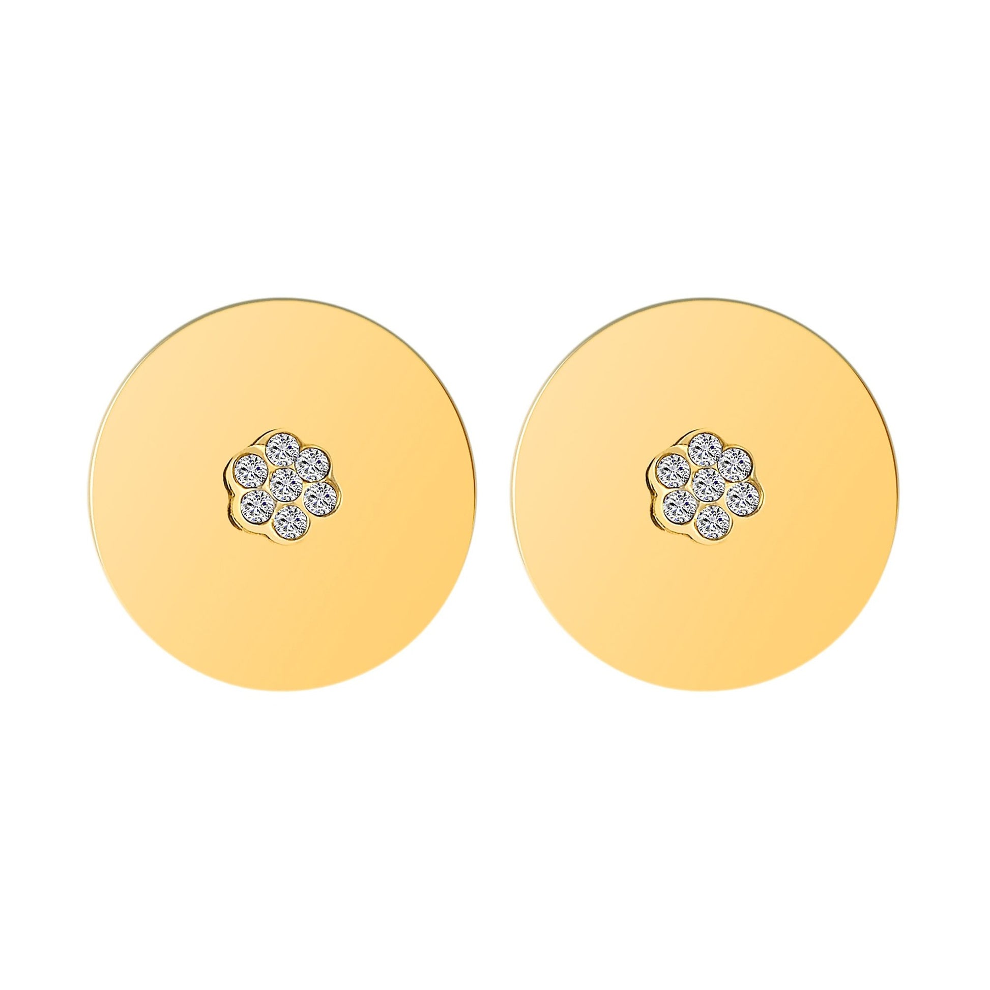 Damen Ohrringe – Ohrstecker aus Edelstahl mit Strass Steinchen