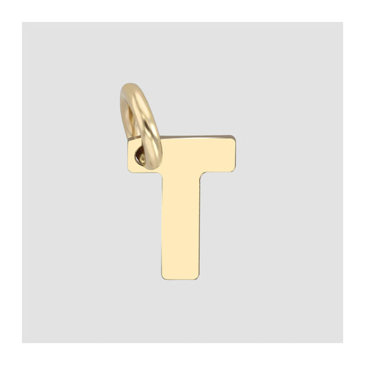 Unisex Anhänger – Buchstabe N Buchstabenanhänger aus 375 Gold
