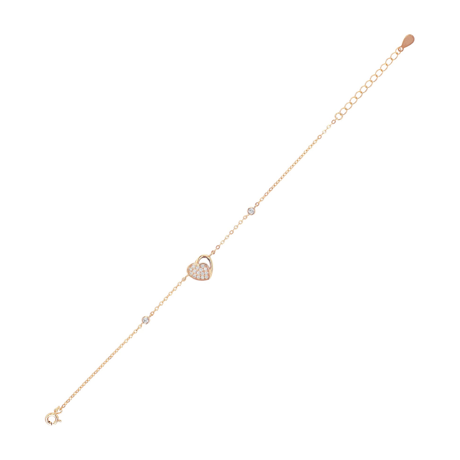 Damen Anhänger – Herzanhänger aus 925 Silber mit Zirkonia