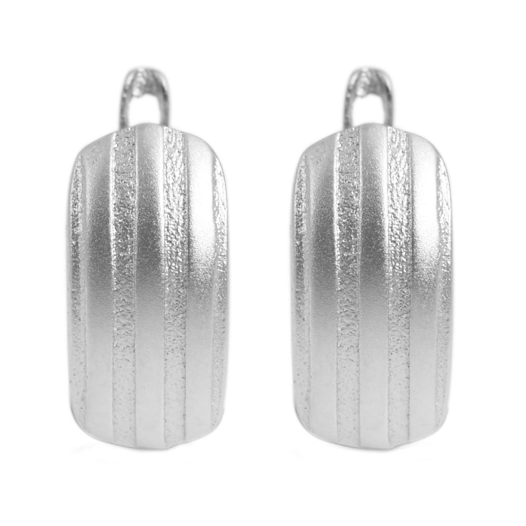 Damen Ohrringe – Klappcreole aus 925 Silber