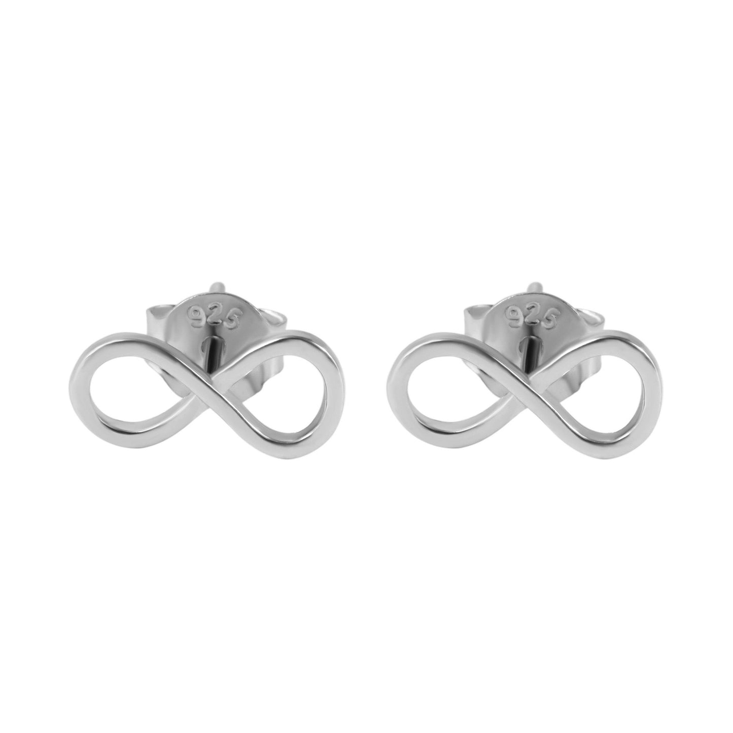 Damen Ohrringe – Ohrstecker Unendlichkeitszeichen aus 925 Silber