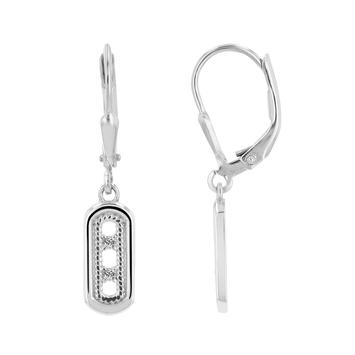 Damen Anhänger aus 925 Silber mit Zirkonia