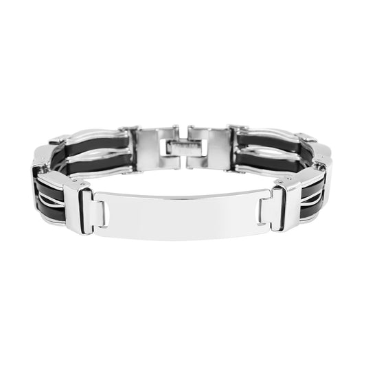 Herren Armband aus Edelstahl 21,5 cm
