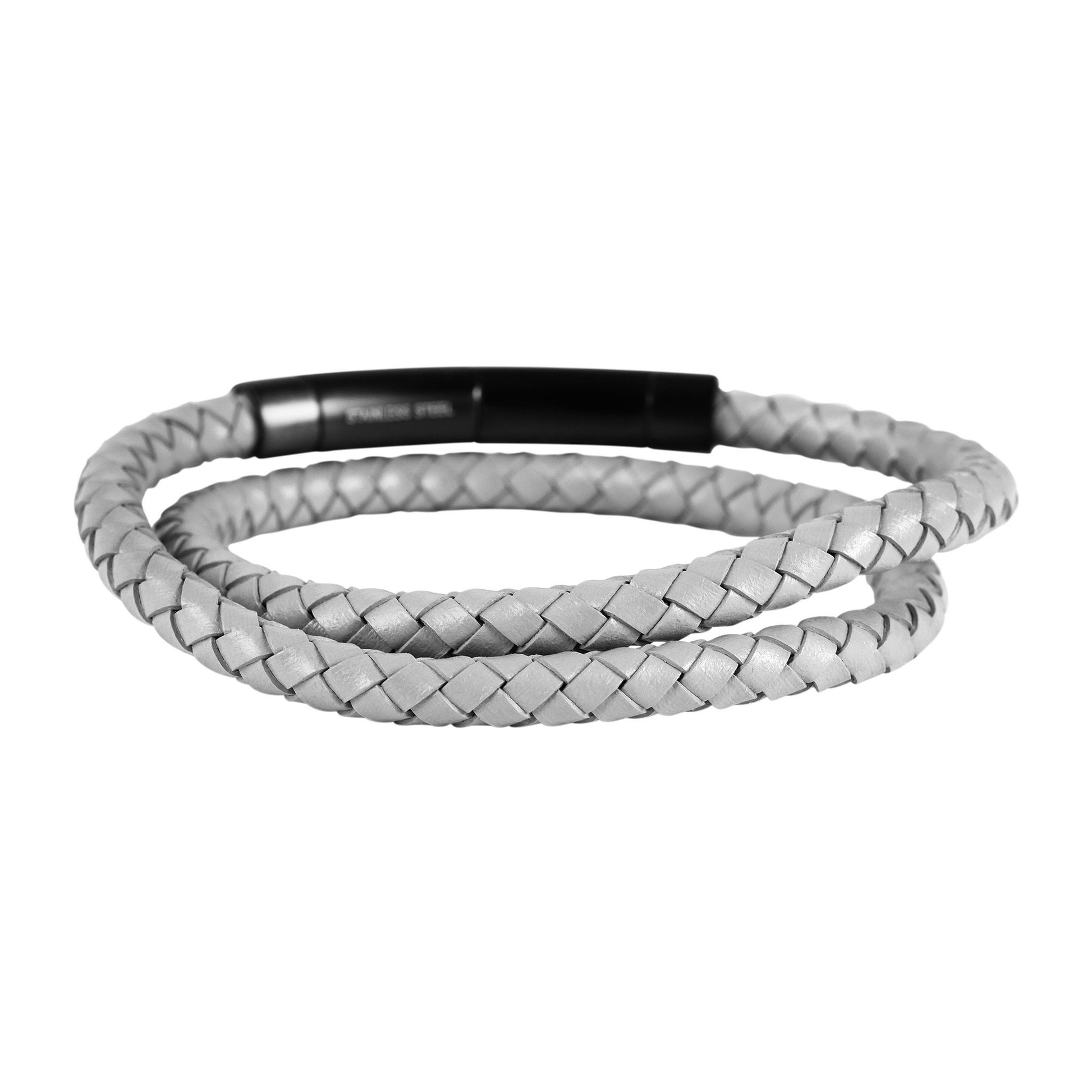 Herren Armband – Wickelarmband aus Leder 43 cm