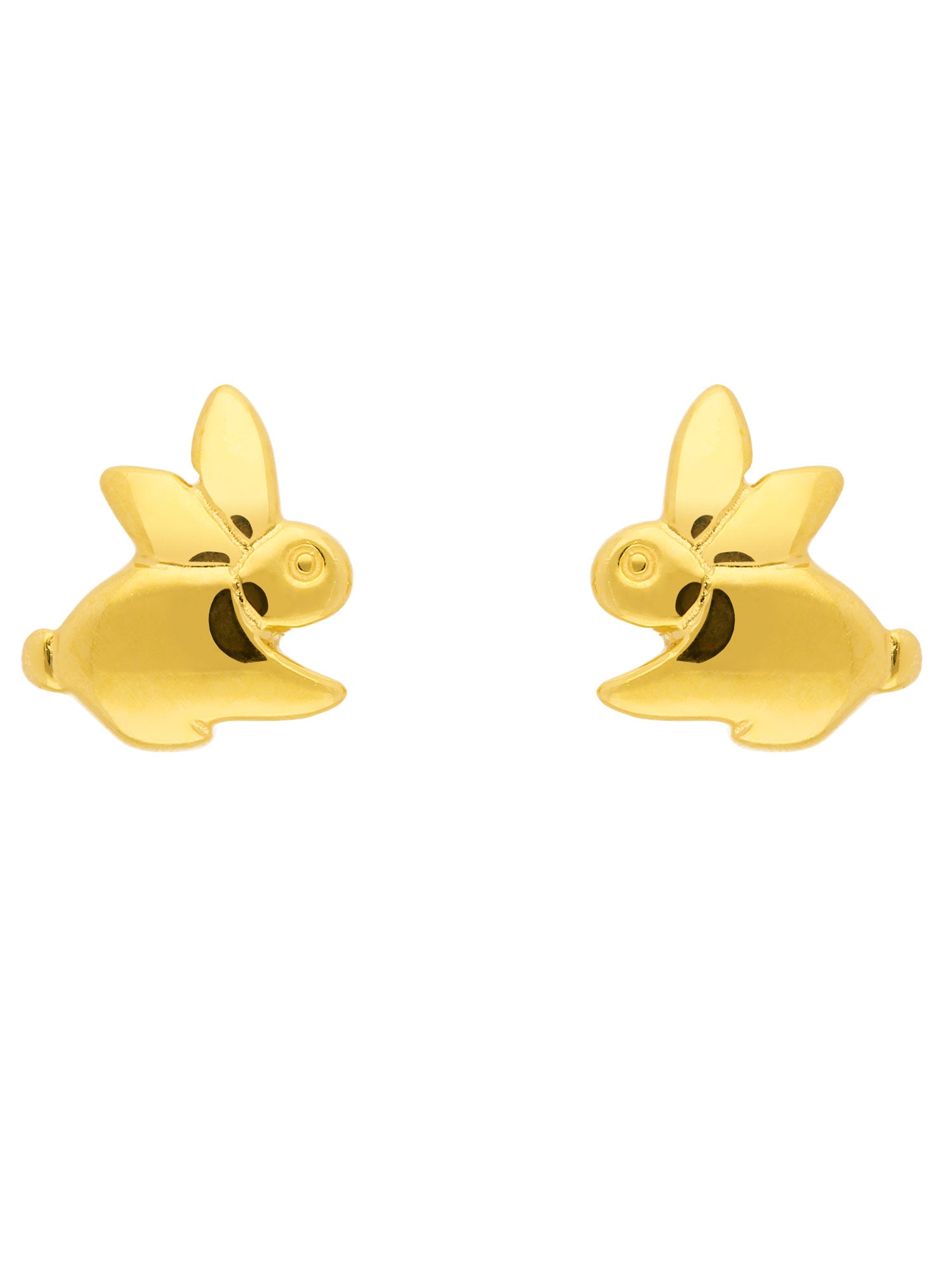 Adelia´s 585 Gold Ohrringe   Ohrstecker Hase