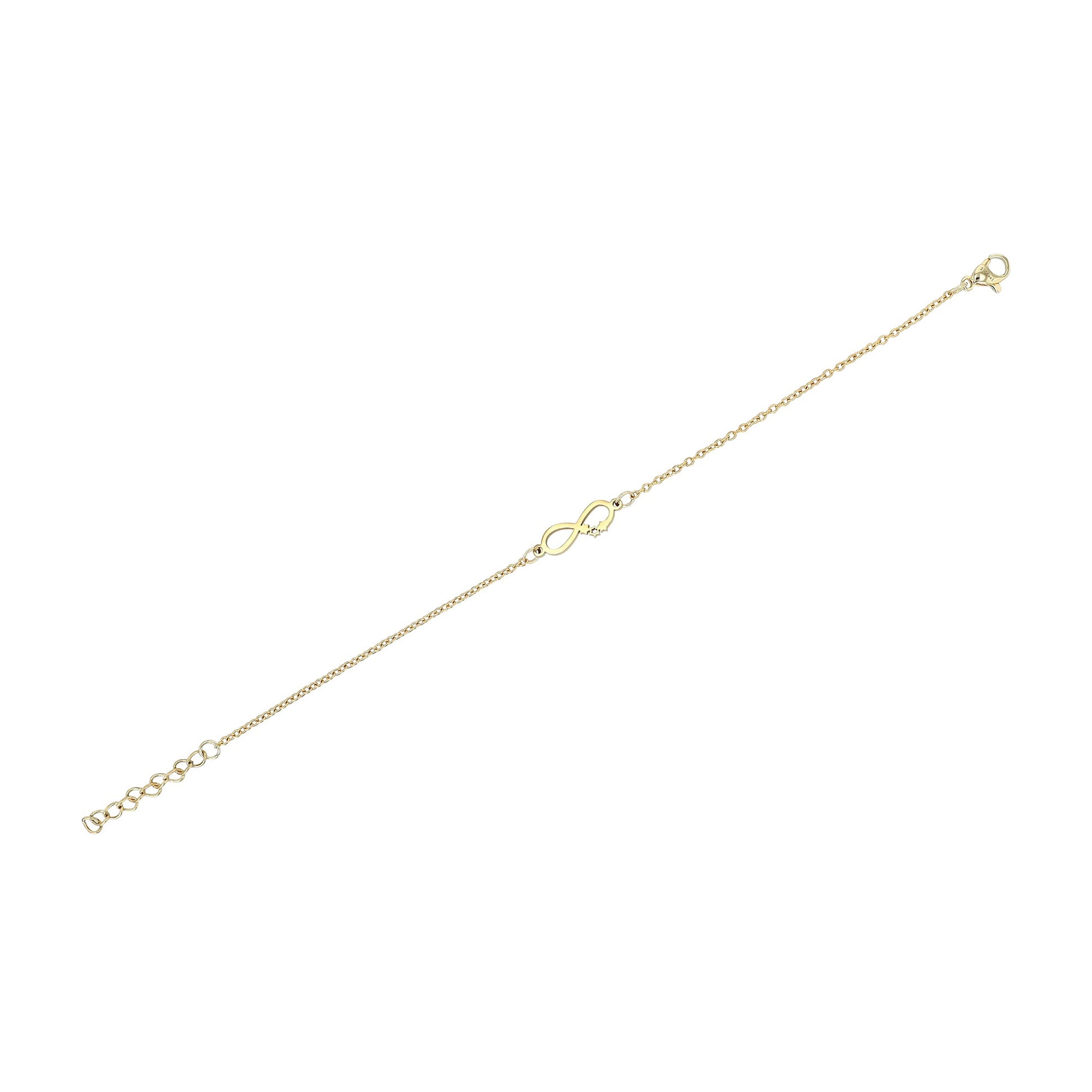 Damen Armband – Unendlichkeitszeichen aus Edelstahl 17+3 cm