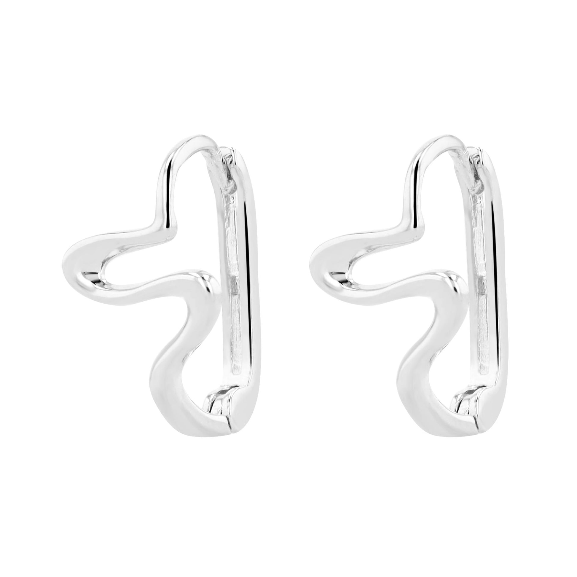 Damen Ohrringe – Klappcreole aus 925 Silber