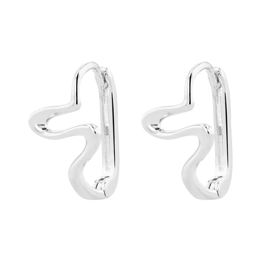 Damen Ohrringe – Klappcreole aus 925 Silber