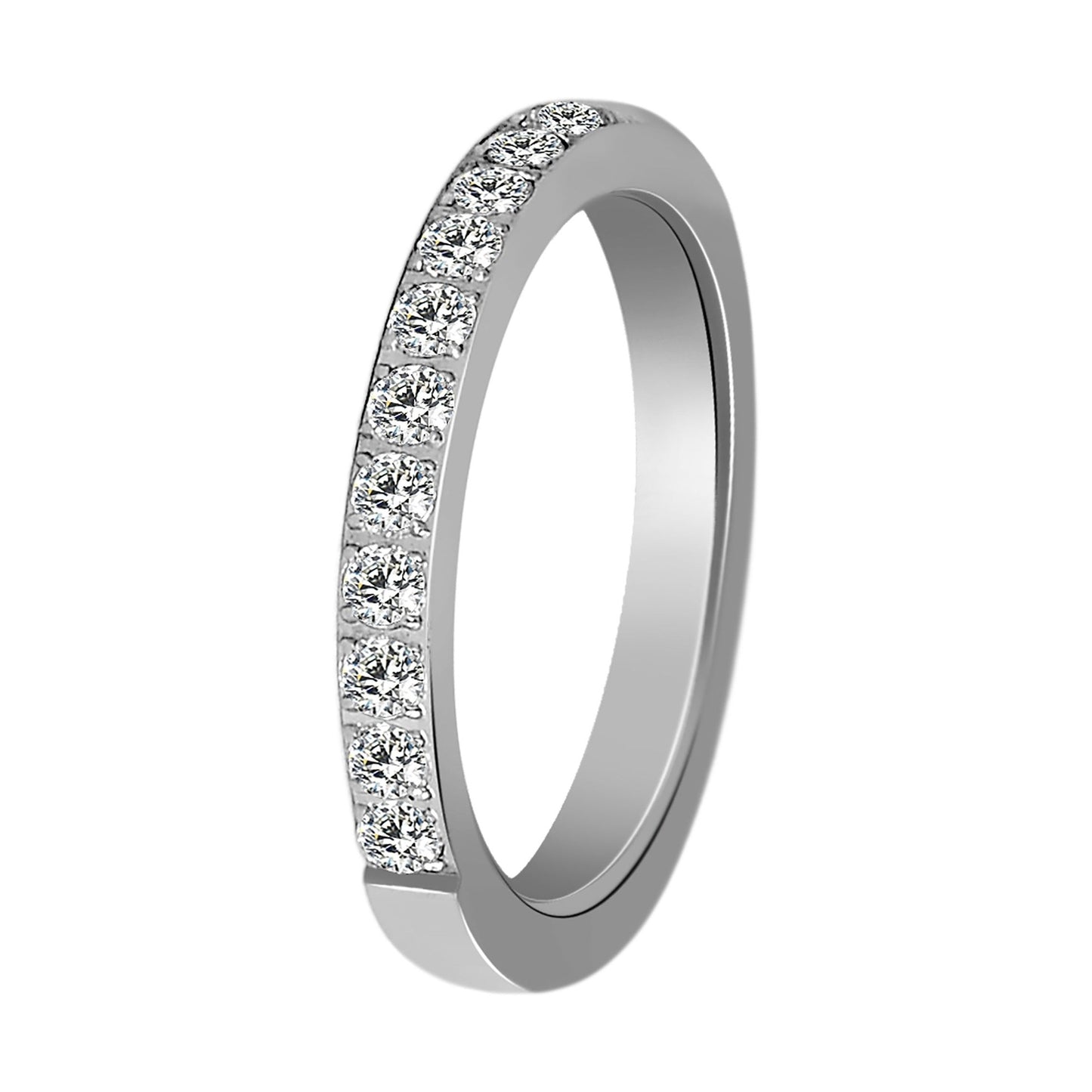 Damen Ring aus Edelstahl mit Strass Steinchen