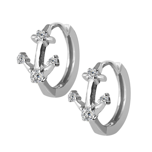 Damen Ohrringe – Klappcreole aus 925 Silber