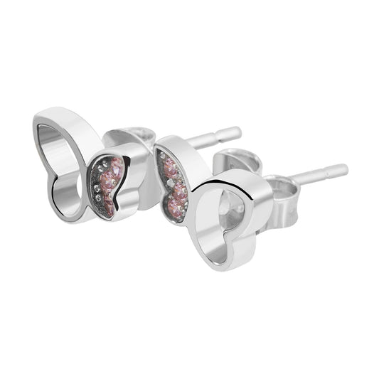 Mädchen Ohrringe – Ohrstecker aus 925 Silber mit Zirkonia