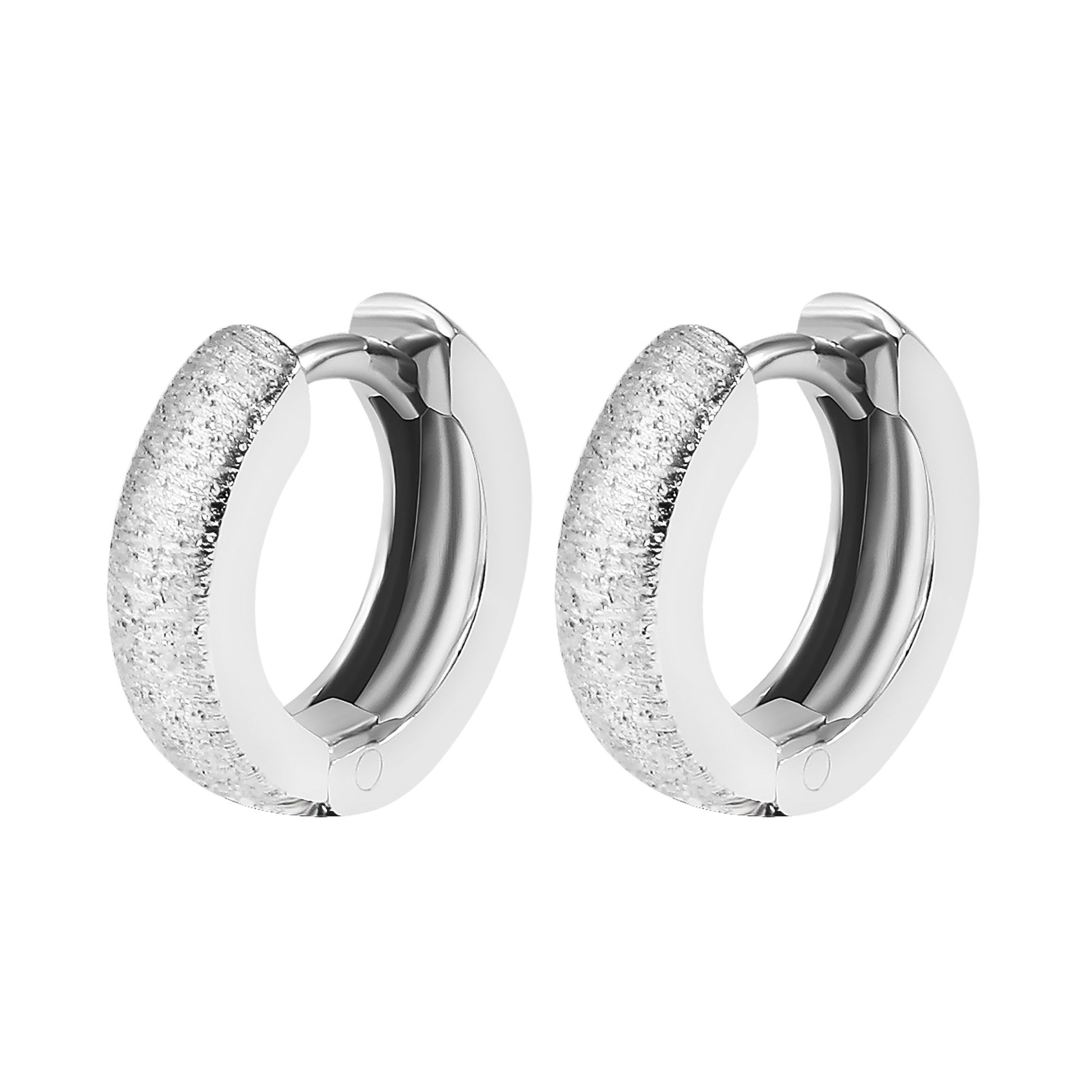 Damen Ohrringe – Klappcreole aus 925 Silber