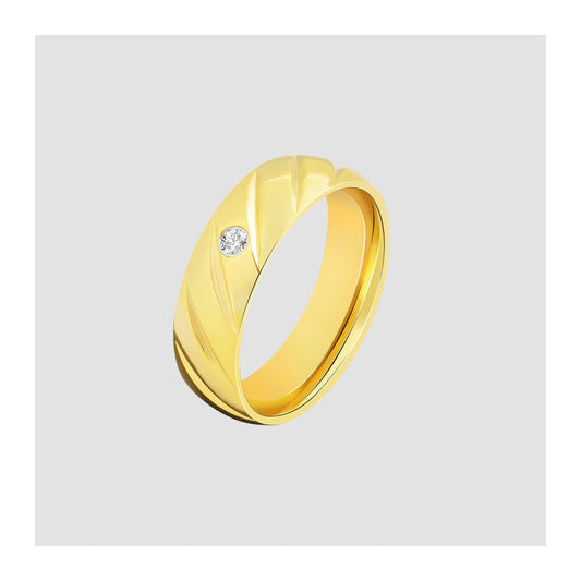 Damen Ring aus Edelstahl mit Strass Steinchen