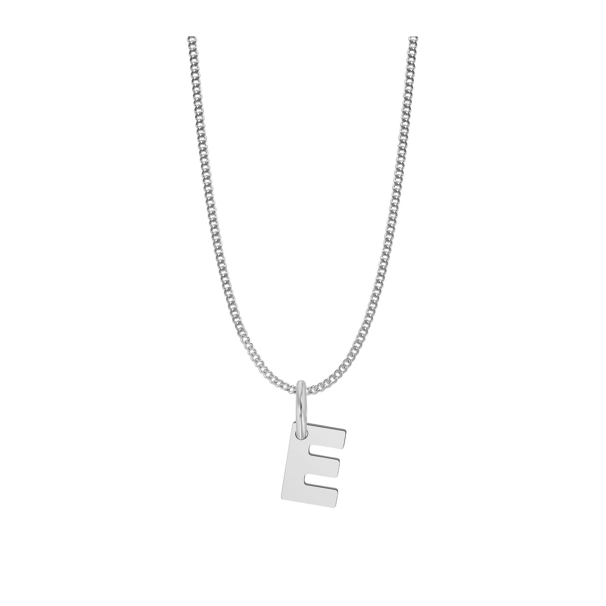 Unisex Anhänger – Buchstabe N Buchstabenanhänger aus 925 Silber