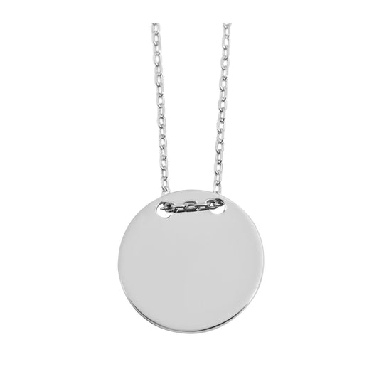 Unisex Halskette mit Anhänger – Münze aus 925 Silber