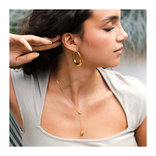 Damen Ohrringe – Creole aus Edelstahl