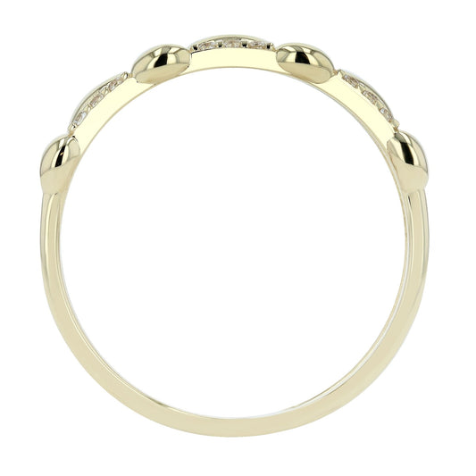 Damen Ring aus 333 Gold mit Zirkonia