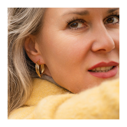 Damen Ohrringe – Creole aus Edelstahl