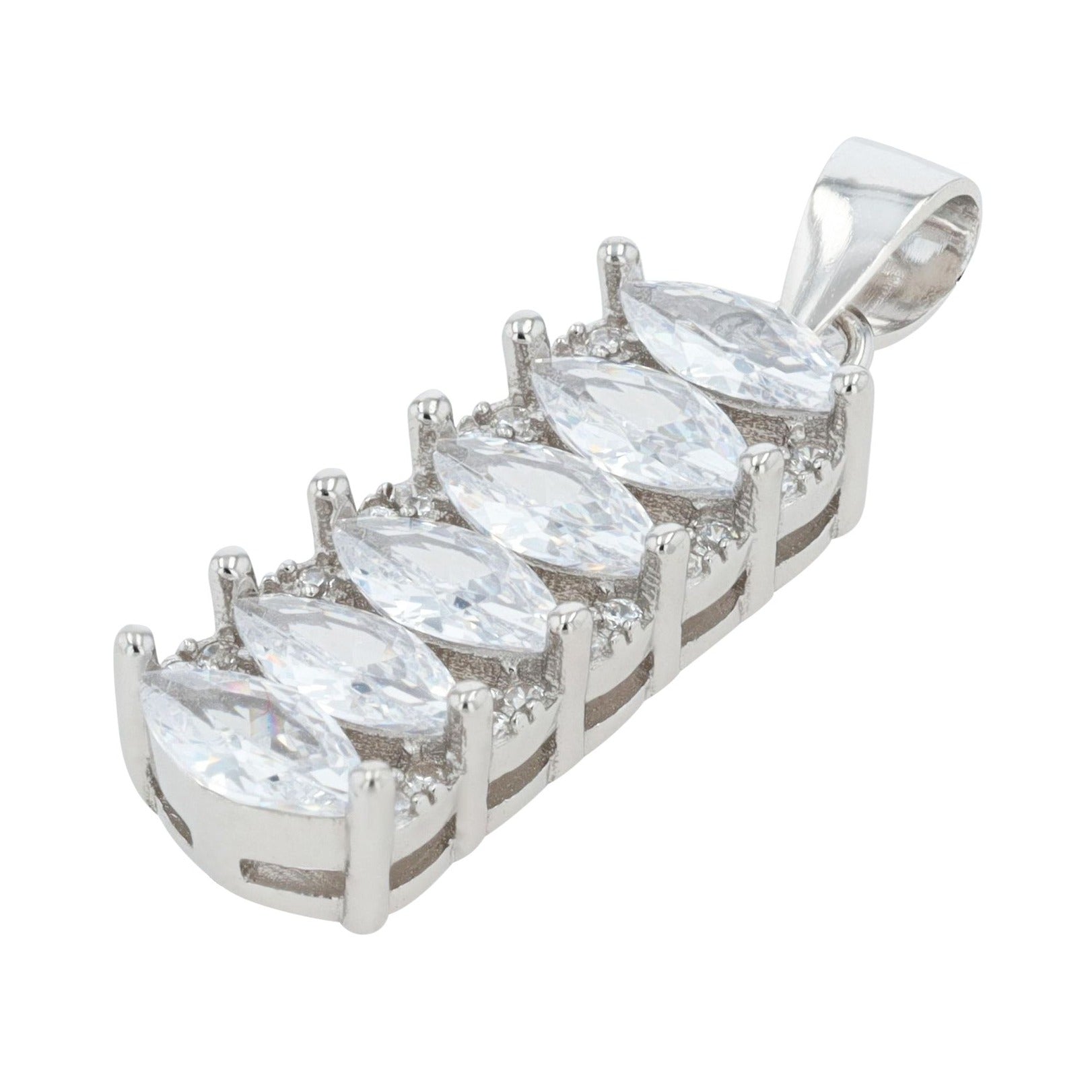 Damen Anhänger – Herzanhänger aus 925 Silber mit Zirkonia