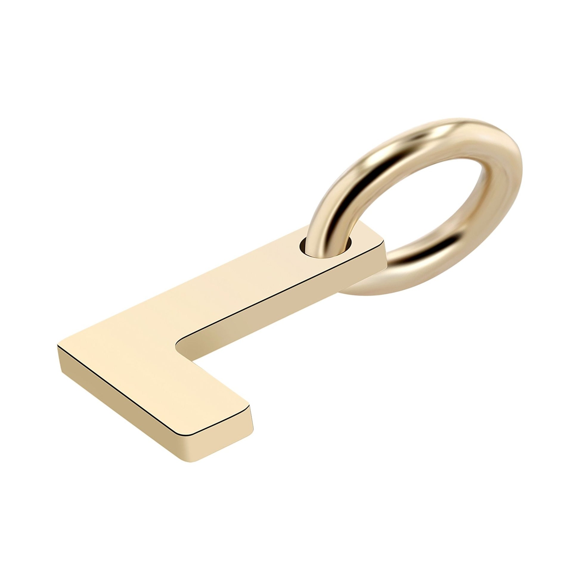 Unisex Anhänger – Buchstabe N Buchstabenanhänger aus 375 Gold
