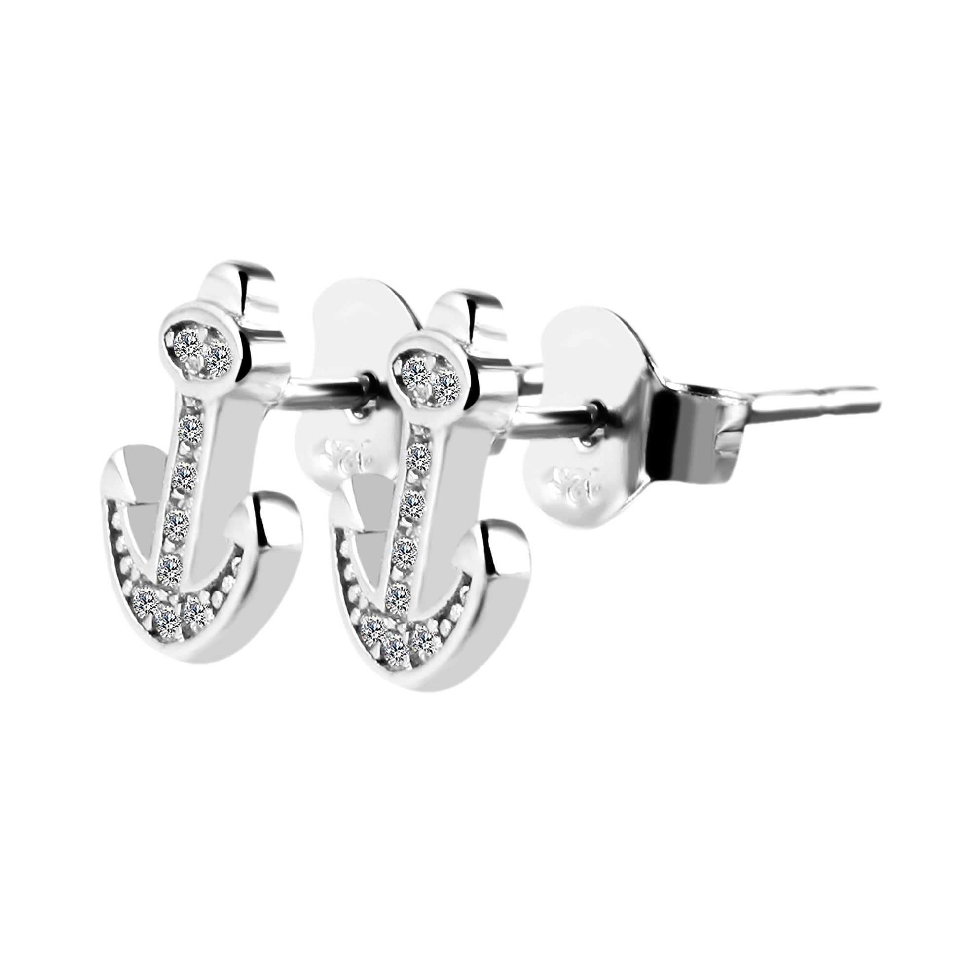 Damen Ohrringe – Ohrstecker aus 925 Silber mit Zirkonia