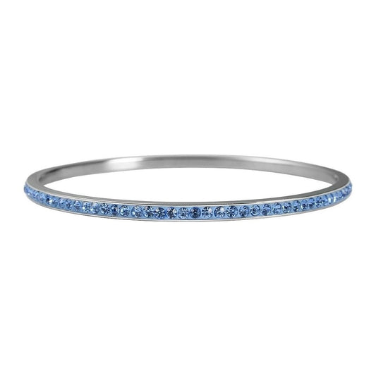 Damen Armband – Armreif aus Edelstahl mit Zirkonia Ø 6,0 cm cm