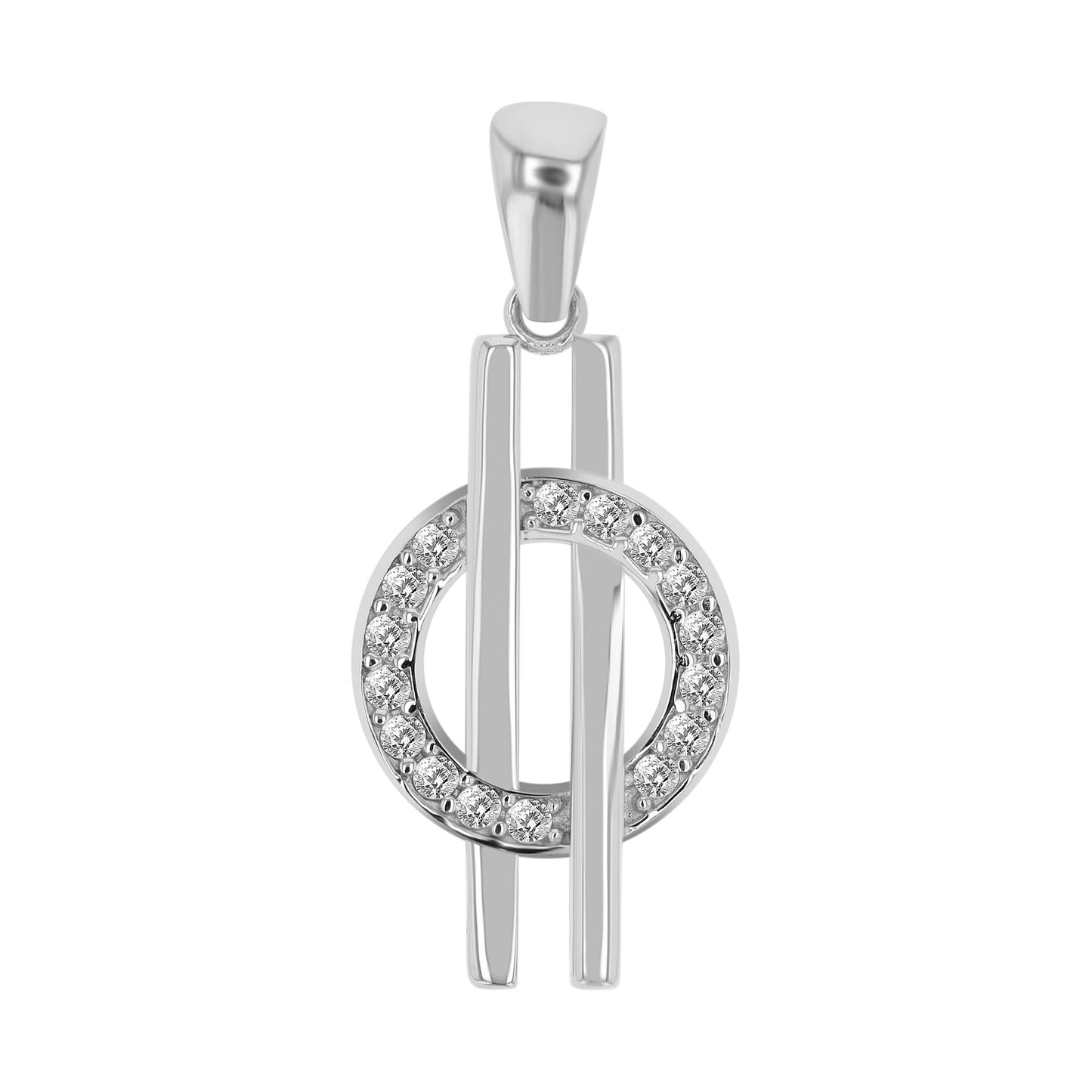 Damen Anhänger aus 333 Gold mit Zirkonia