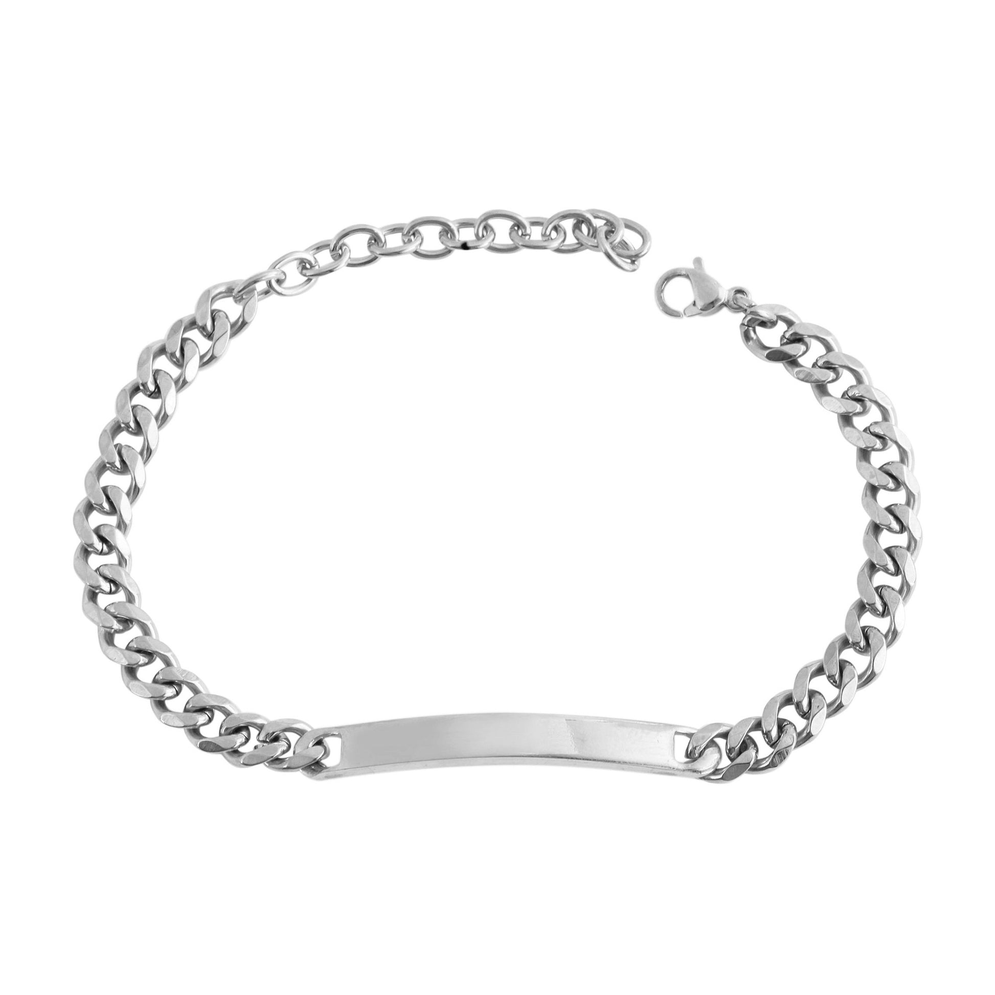Unisex Armband – Panzerarmband aus Edelstahl 16+5 cm