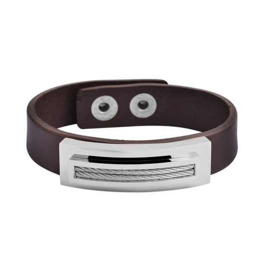 Unisex Armband aus Leder 23 cm