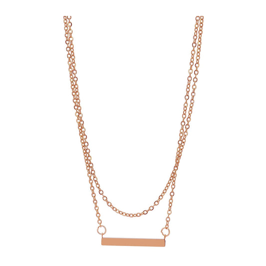 Damen Halskette aus Edelstahl 43 cm