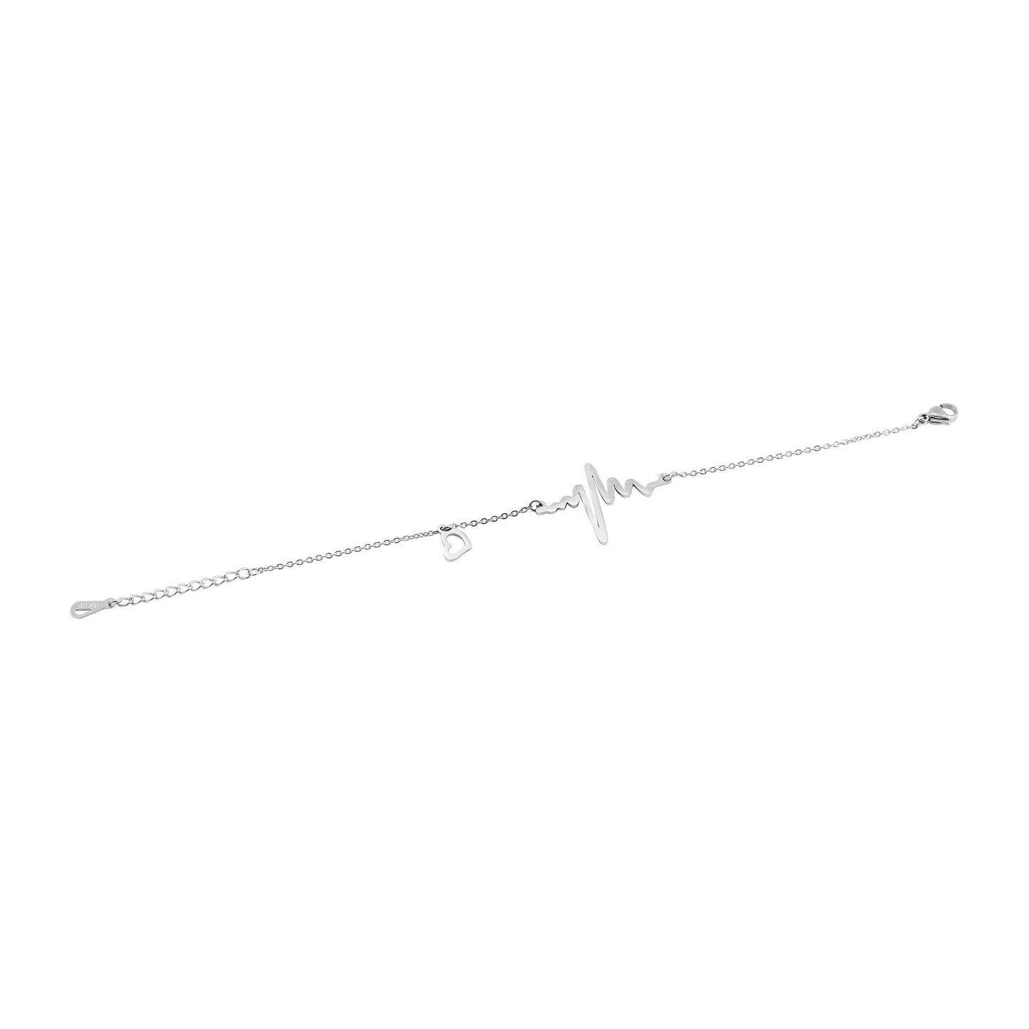 Damen Armband – Herz aus Edelstahl 17 cm
