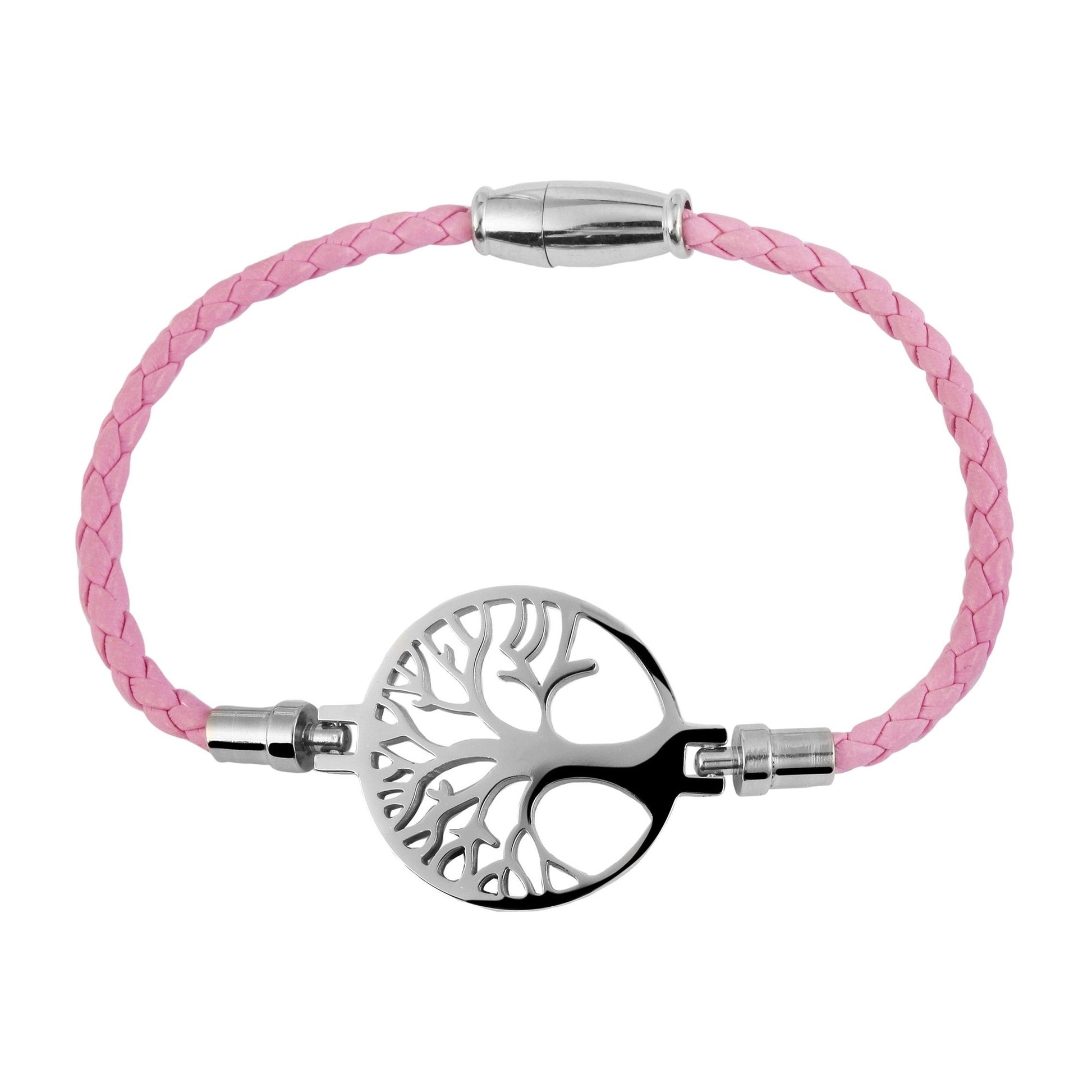 Damen Armband – Lebensbaum aus Leder 18 cm