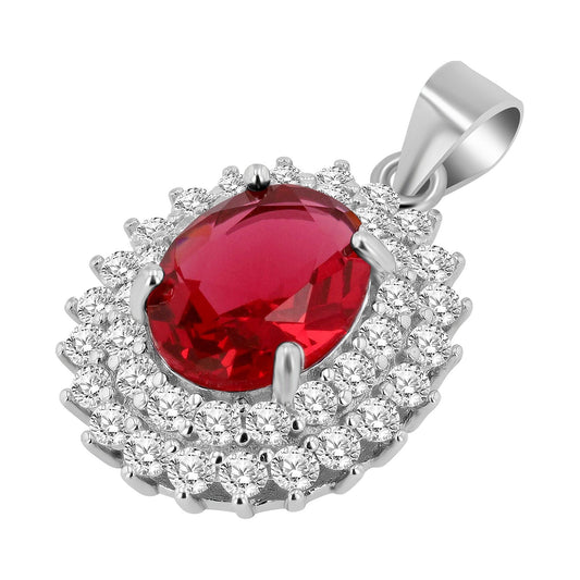 Damen Anhänger aus 925 Silber mit Zirkonia