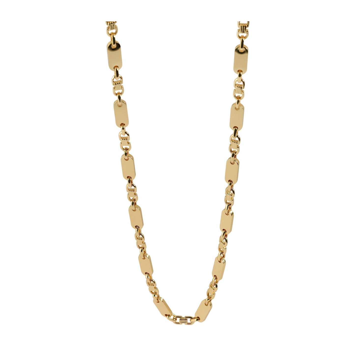 Unisex Halskette – Plattenkette aus Edelstahl 60 cm