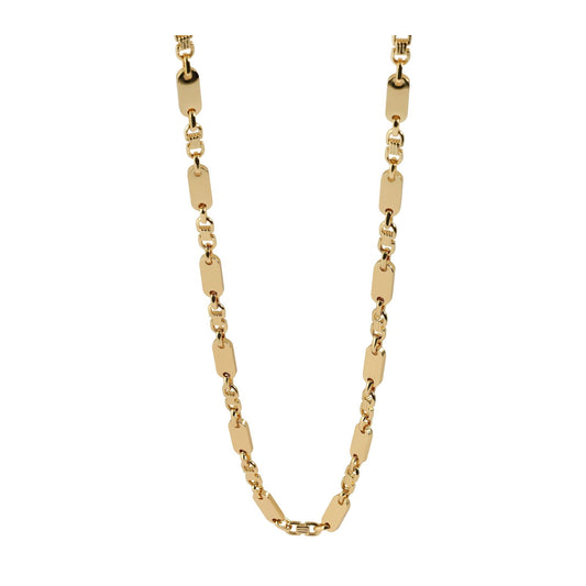 Unisex Halskette – Plattenkette aus Edelstahl 60 cm