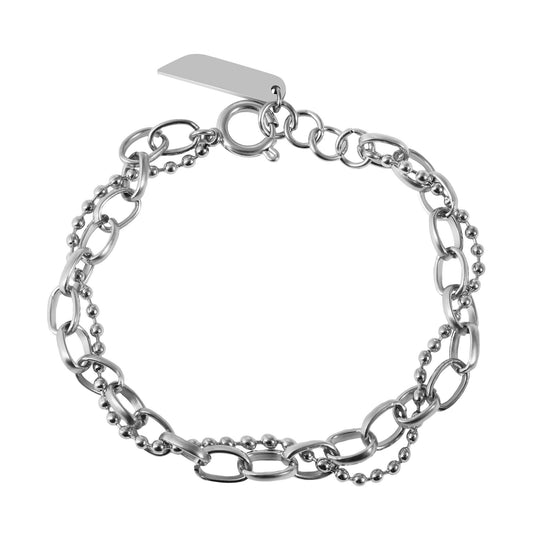 Damen Armband aus Edelstahl 18 cm