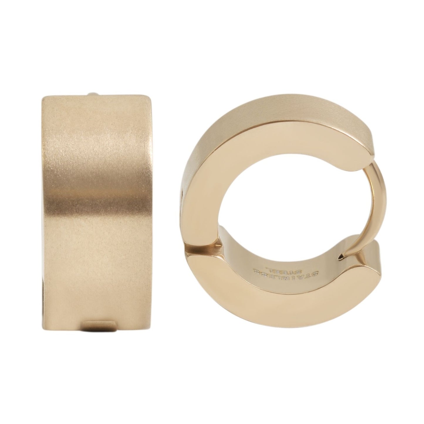 Unisex Ohrringe – Klappcreole aus Edelstahl