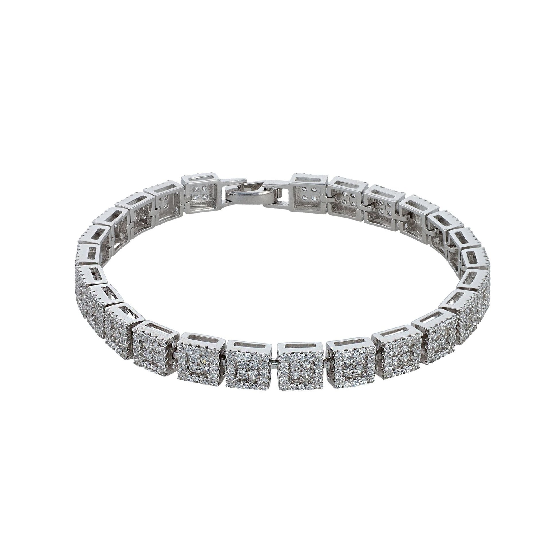 Damen Armband aus 925 Silber mit Zirkonia 18 cm