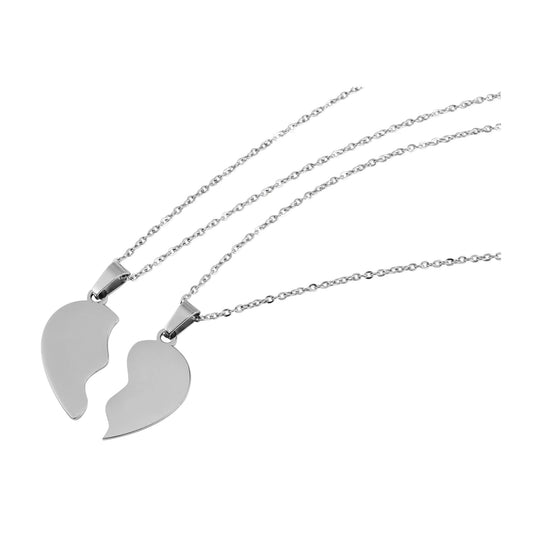 Unisex Halskette – Herz aus Edelstahl 43 cm