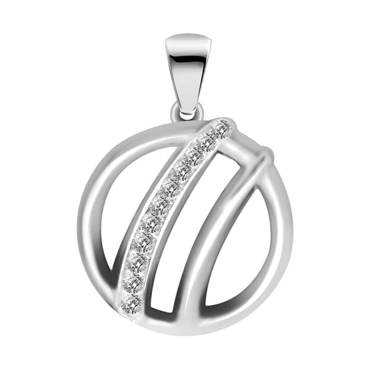 Damen Anhänger aus 925 Silber mit Zirkonia