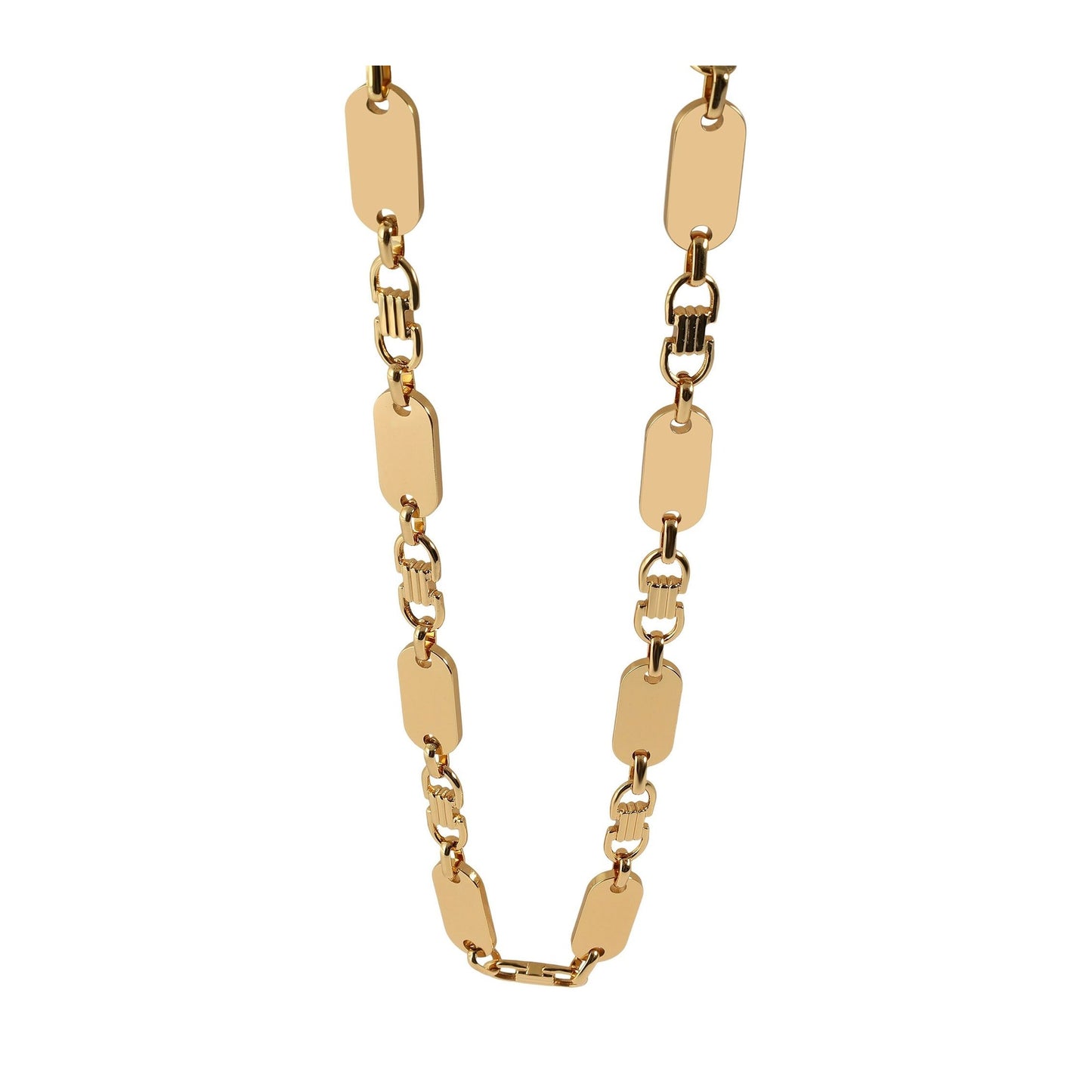 Unisex Halskette – Plattenkette aus Edelstahl 70 cm