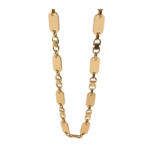 Unisex Halskette – Plattenkette aus Edelstahl 70 cm