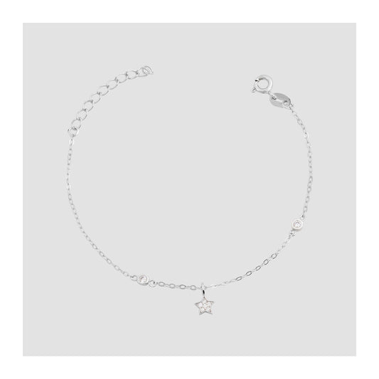Damen Anhänger – Stern Anhänger aus 925 Silber mit Zirkonia