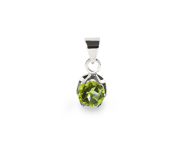 925 Sterling Silber Anhänger mit Peridot