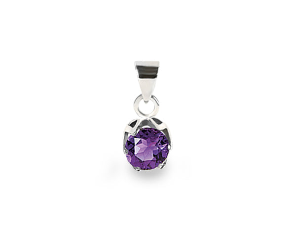 925 Sterling Silber Anhänger mit Amethyst