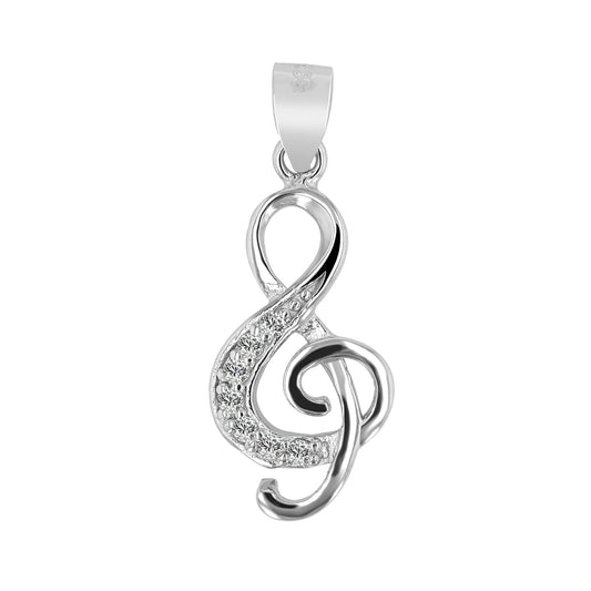 Damen Anhänger aus 925 Silber mit Zirkonia